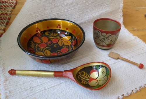 Russian khokhloma - 2x,