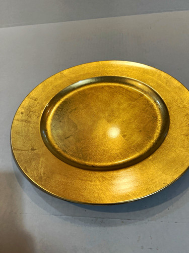 Round gold laquer - round,